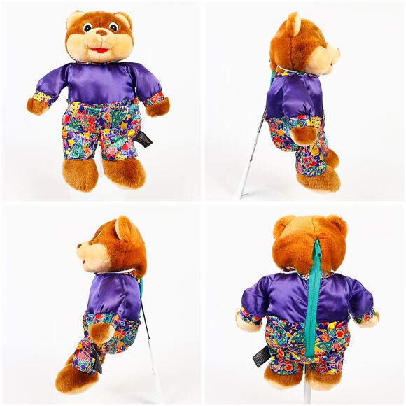 Pair of Vintage Shoney's Restaurant Collectible Stuffed Plush Teddy Bears - Picture 2 of 9